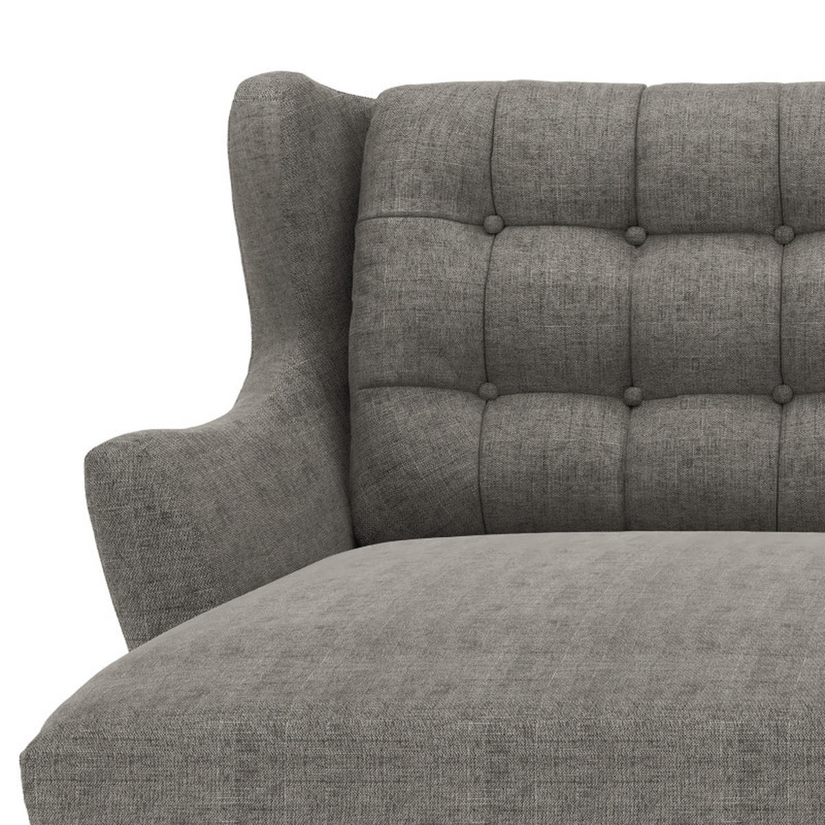 ECKSOFA in Webstoff Dunkelgrau  - Eichefarben/Dunkelgrau, Konventionell, Holz/Textil (250/107/173cm) - Trendmanufaktur
