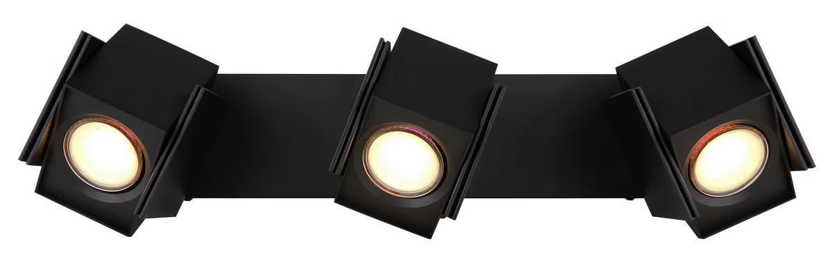 BODOVÉ SVÍTIDLO, 5 W/GU10, 43.4/8.4/15.7 cm - černá, Design, kov (43.4/8.4/15.7cm) - Globo