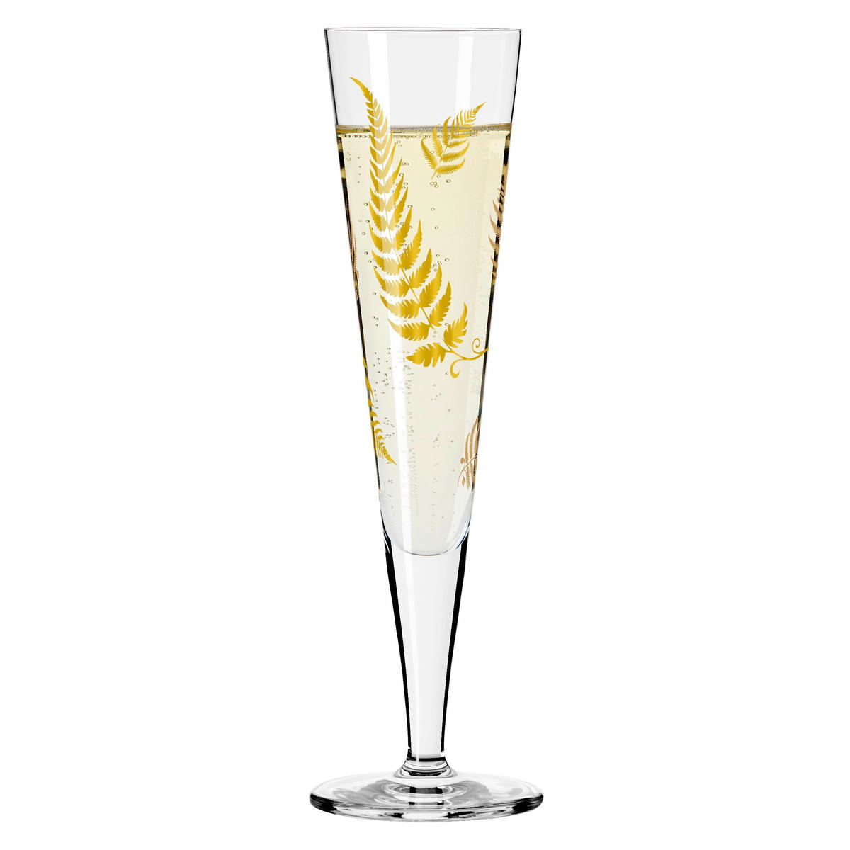 CHAMPAGNERGLAS 205 ml  - Transparent/Goldfarben, Design, Glas (7.2/24.0cm) - Ritzenhoff