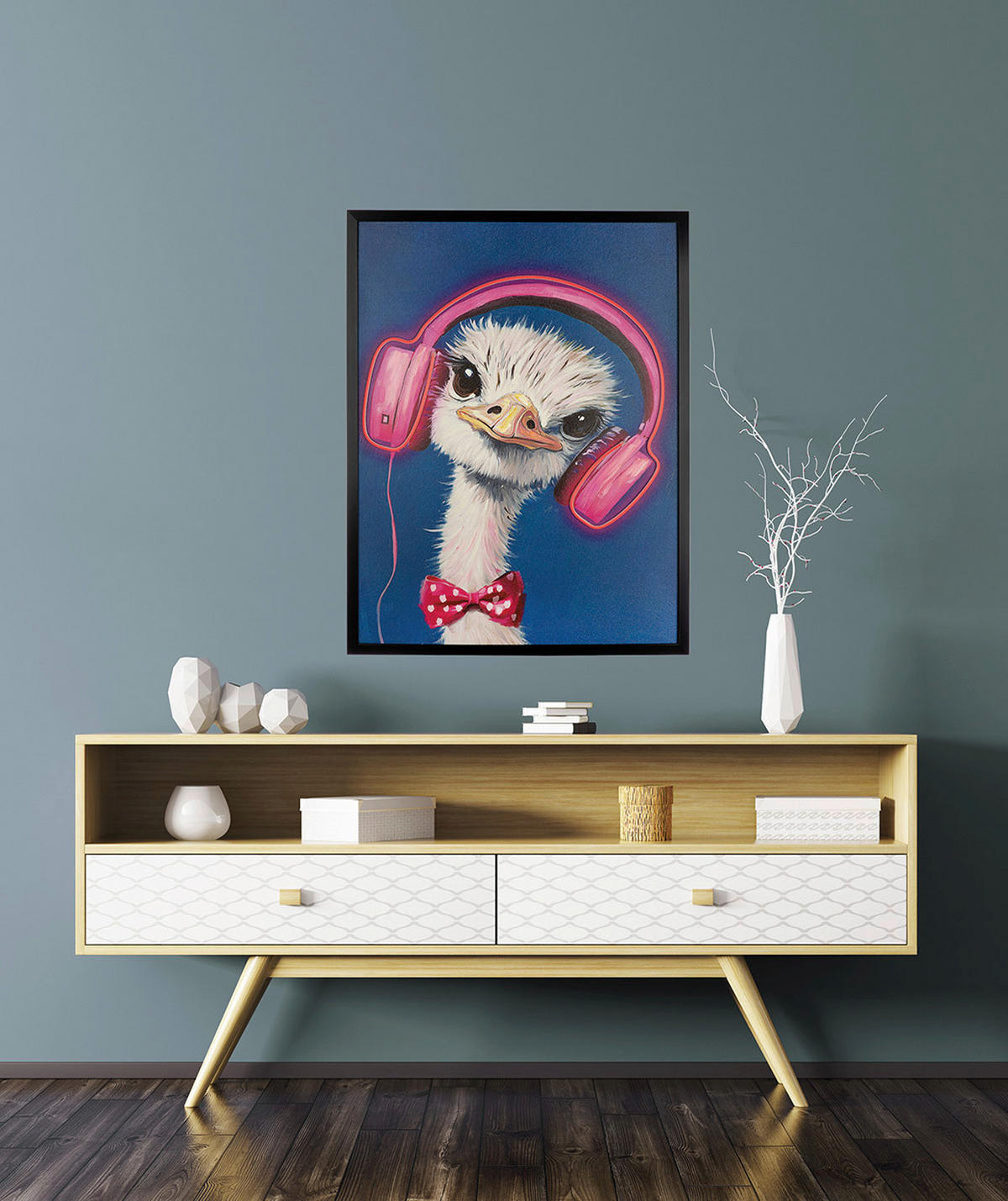 LEINWANDBILD Tiere  - Multicolor, Basics, Holzwerkstoff/Textil (64/83/4cm)