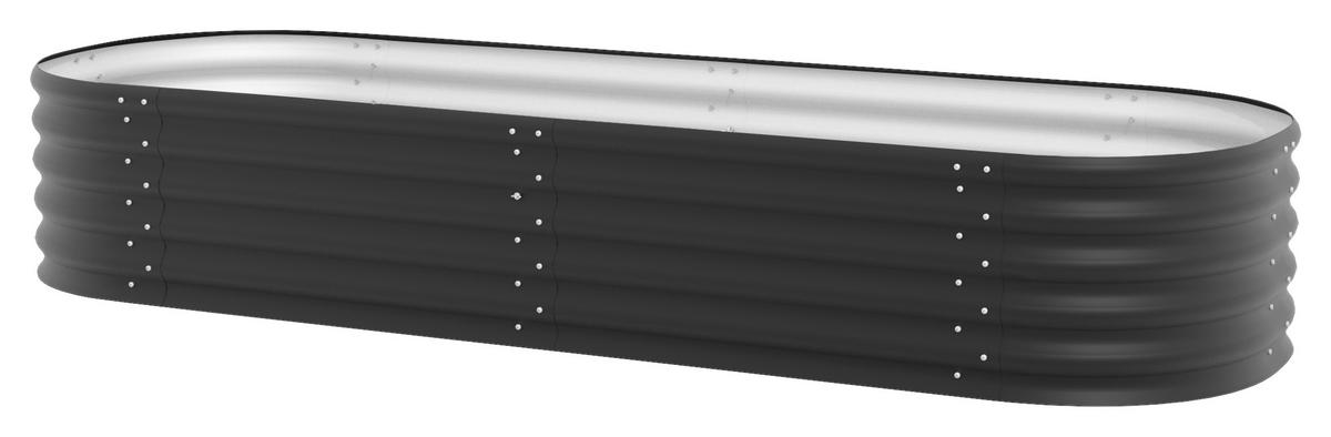 HOCHBEET-ERWEITERUNG 80/40,1/80 cm  - Schwarz, Basics, Metall (80/40,1/80cm)