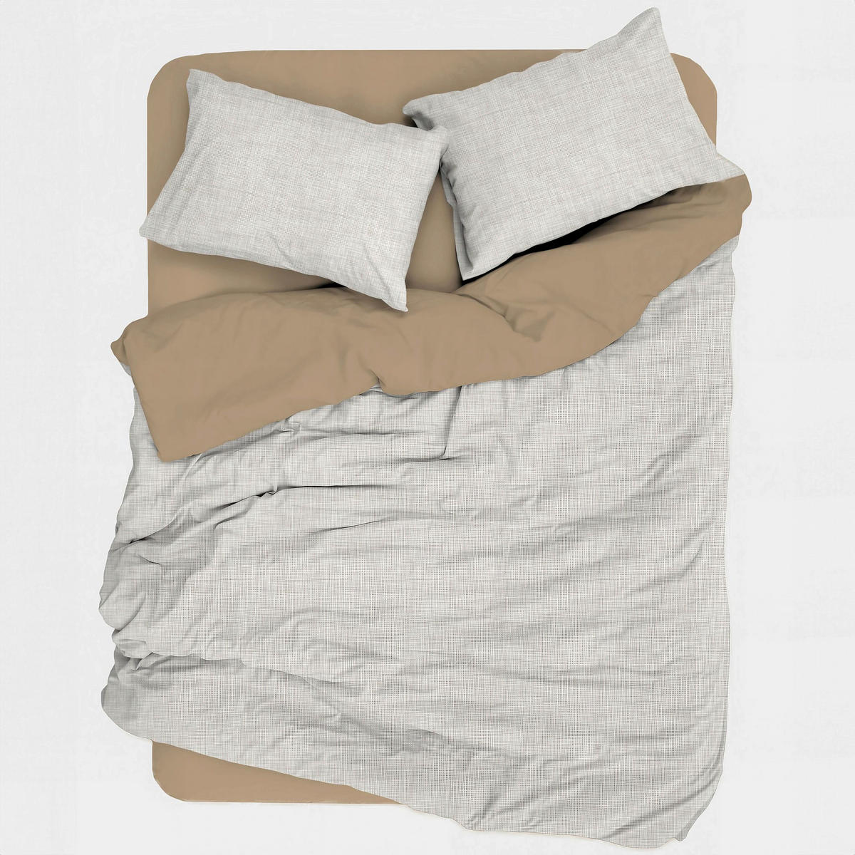 BETTWÄSCHE 155/220 cm  - Beige, Basics, Textil (155/220cm)