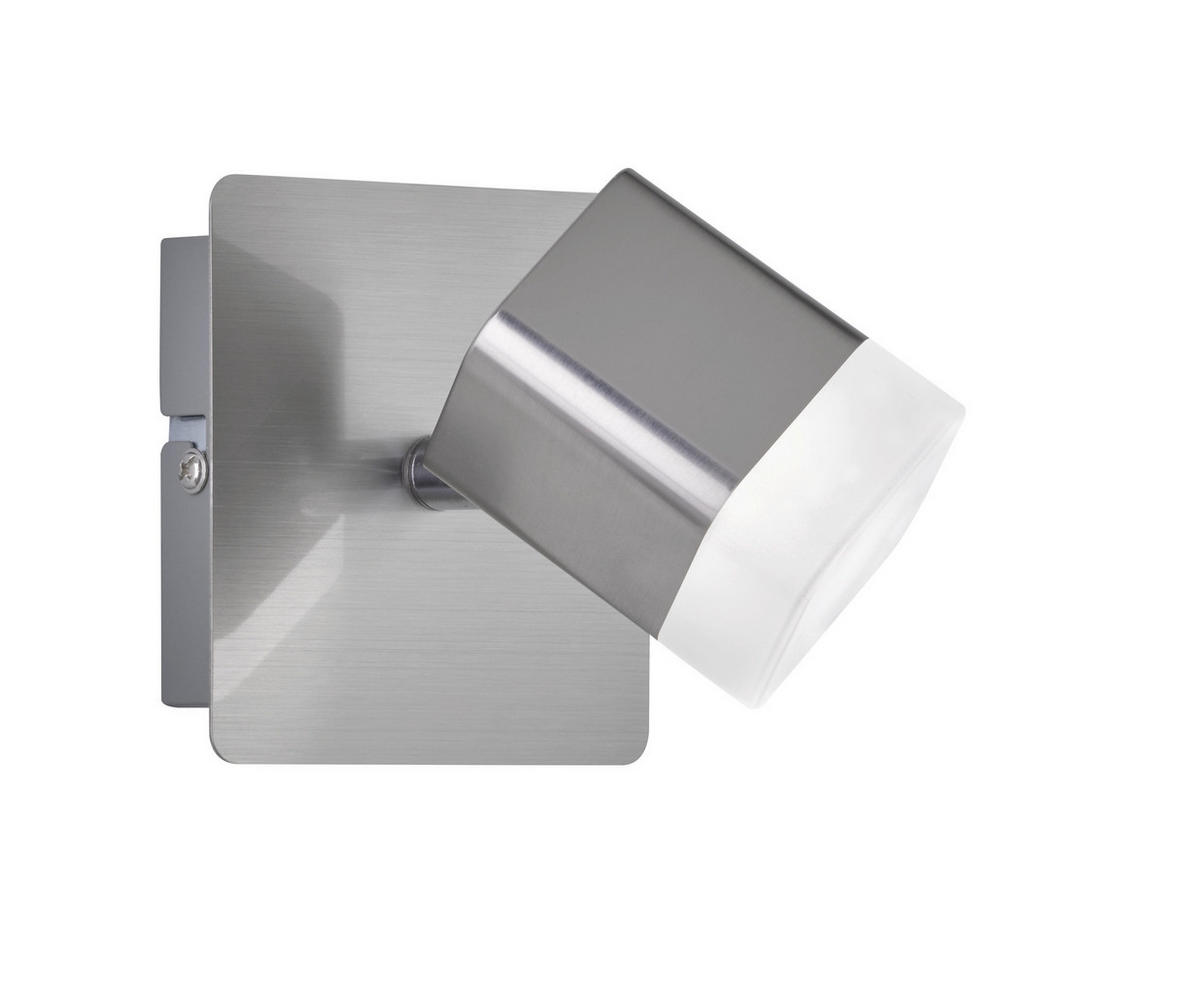 BODOVÉ SVÍTIDLO, 10/11,5/10,00 cm - bílá/barvy niklu, Basics, kov/plast (10/11,5/10,00cm)