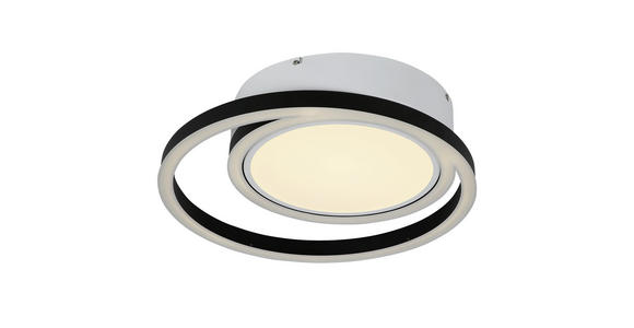 LED-DECKENLEUCHTE - Schwarz/Weiß, Design, Kunststoff/Metall (50.5/10,5cm) - Ambiente
