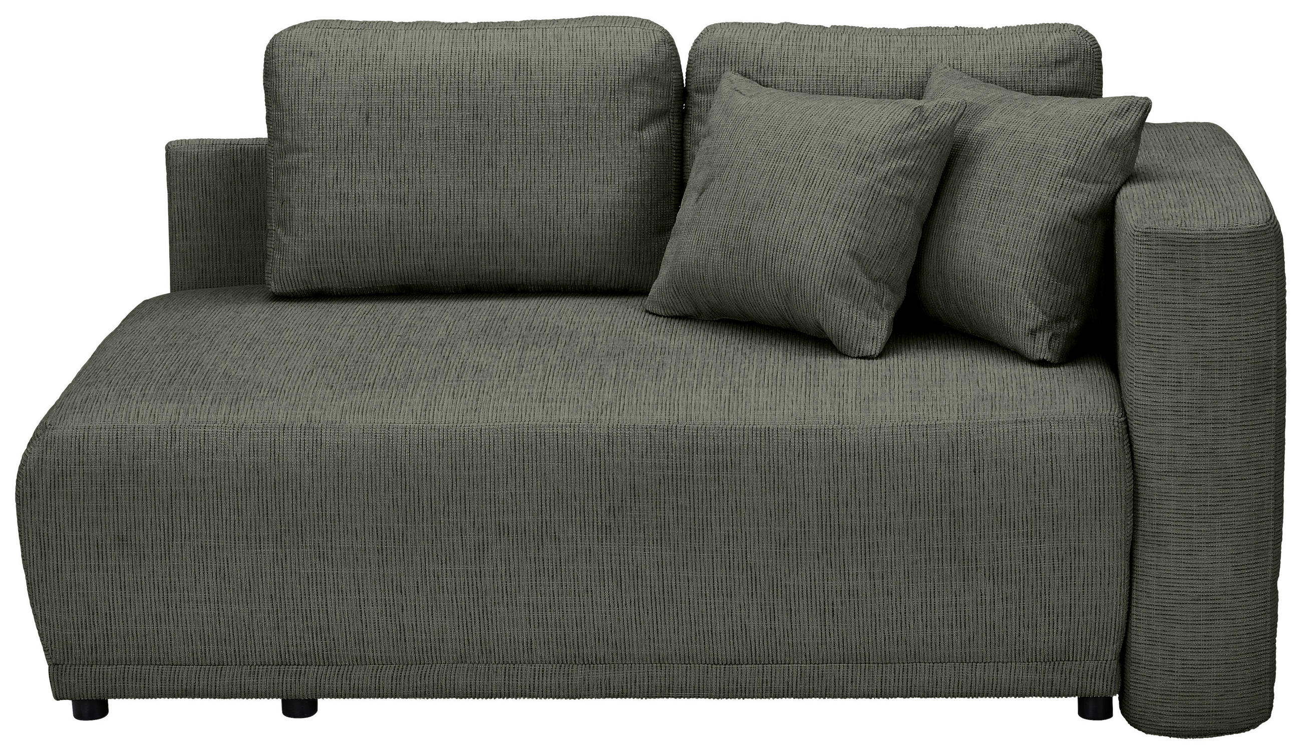 CHAISELONGUE Chenille Dunkelgrün  - Dunkelgrün/Schwarz, KONVENTIONELL, Kunststoff/Textil (171/73/93cm) - Carryhome