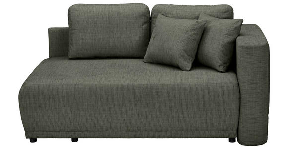 CHAISELONGUE Chenille Dunkelgrün - Dunkelgrün/Schwarz, KONVENTIONELL, Kunststoff/Textil (171/73/93cm) - Carryhome