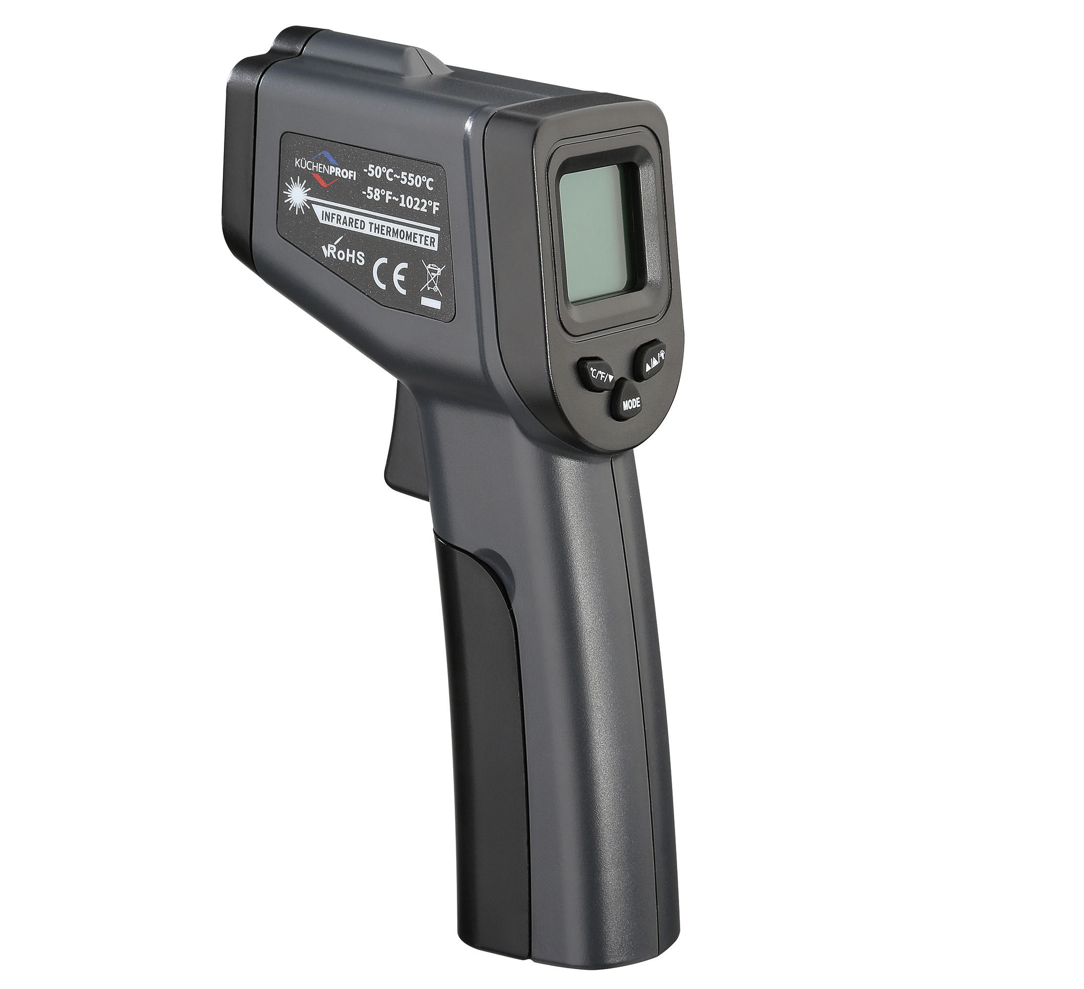 BRATENTHERMOMETER  - Schwarz, Basics, Kunststoff (8/4/16,5cm) - KÜCHENPROFI
