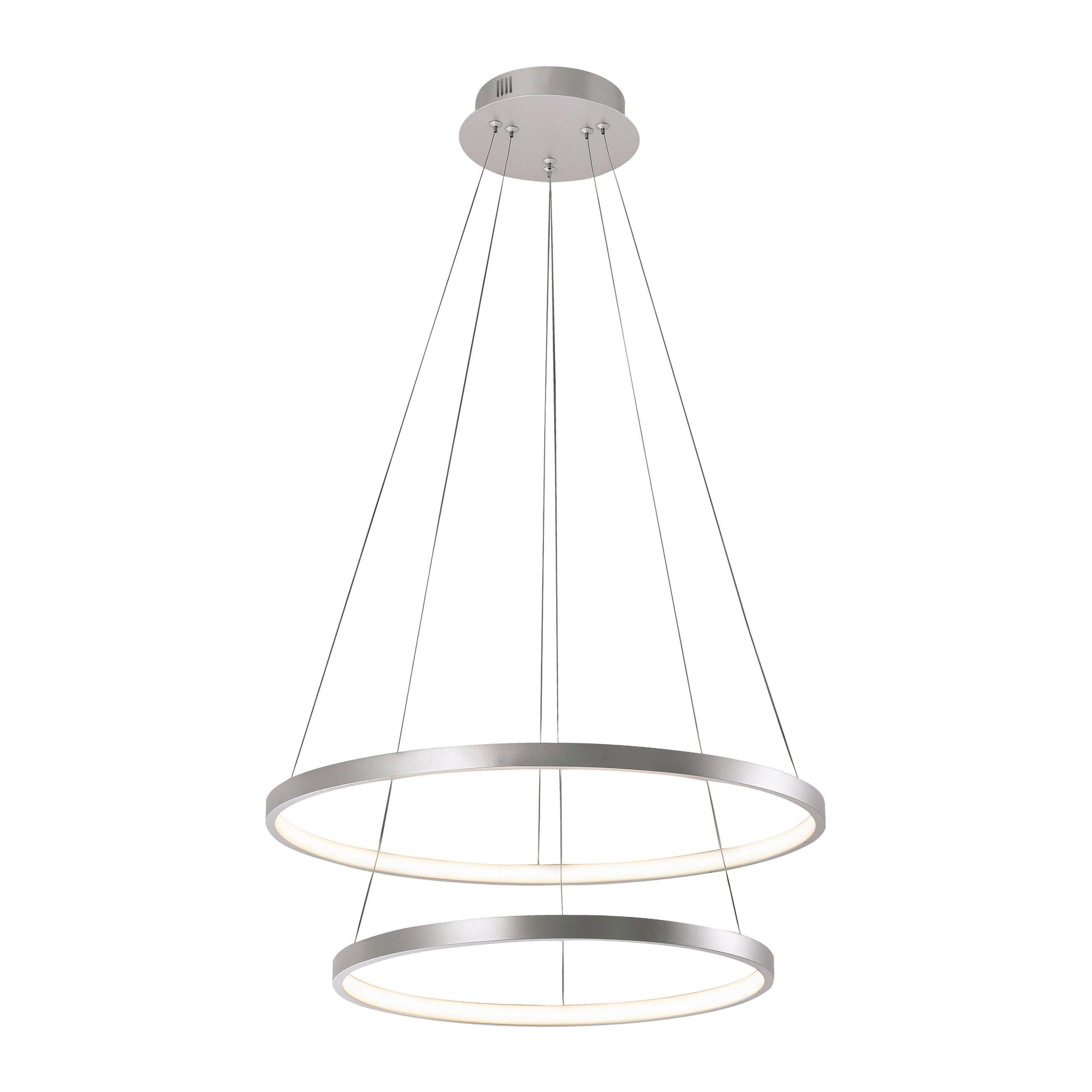 VISEČA LED-SVETILKA  Helike 41 W/5330 lm/3000 K/230 V/ - srebrne barve, Trend, kovina/umetna masa (50/50/120cm)
