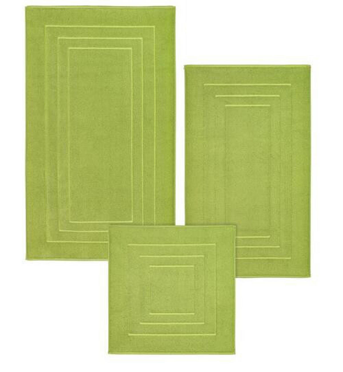 BADEMATTE Grün 60/100 cm  - Grün, Basics, Textil (60/100cm) - Vossen