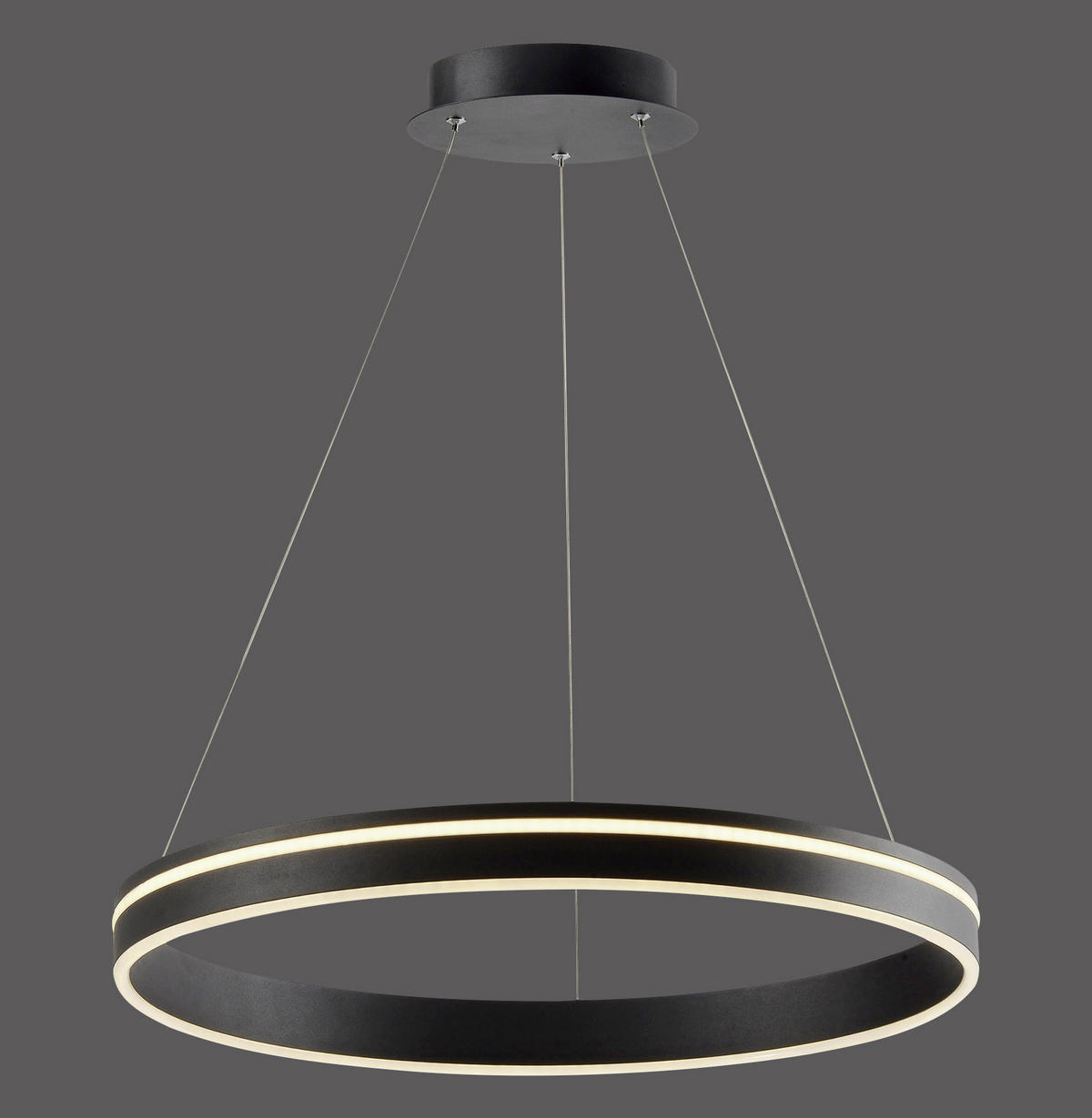 ZÁVĚSNÉ LED SVÍTIDLO, 59/59/120 cm  - antracitová, Design, kov/plast (59/59/120cm)