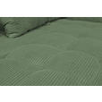 BIGSOFA  in Cord Salbeigrün  - Salbeigrün/Schwarz, KONVENTIONELL, Textil/Metall (246/100/116cm) - Carryhome