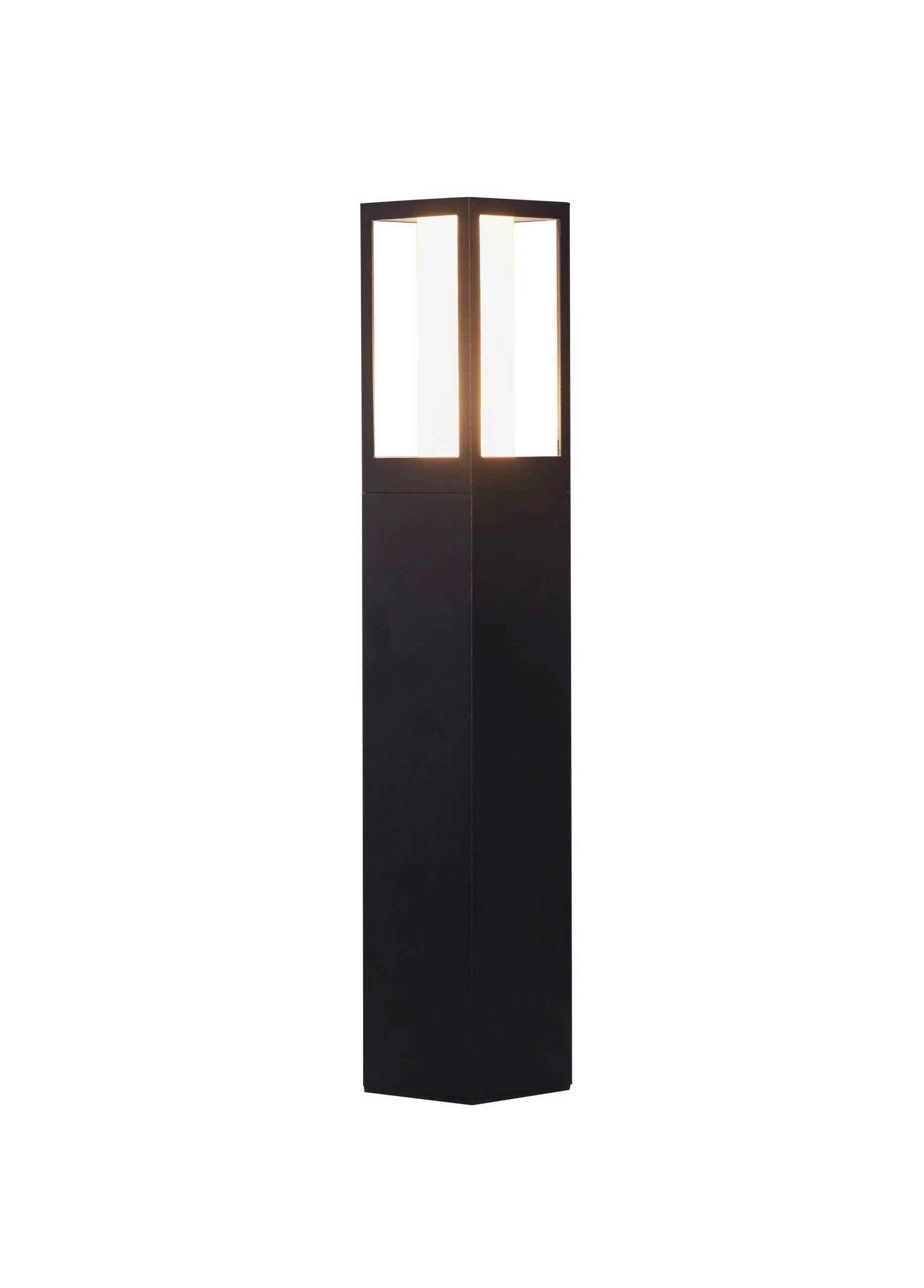 WEGELEUCHTE Avenue 7,5/45 cm  - Hellgrau/Schwarz, Design, Kunststoff/Metall (7,5/45cm)