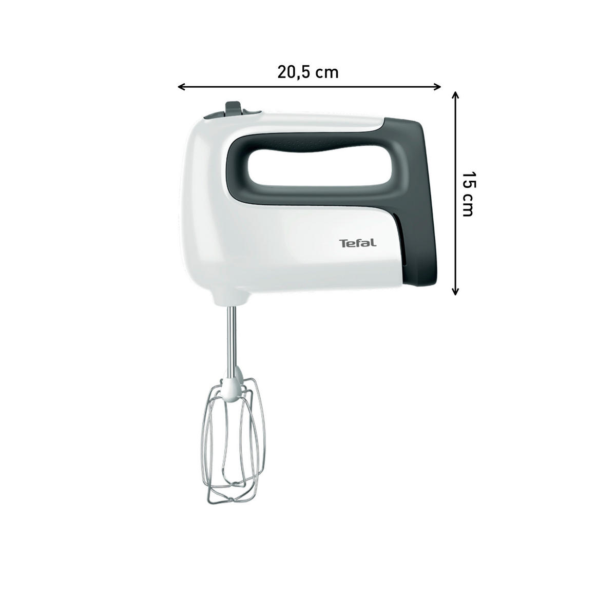 HANDMIXER  - Weiß, Basics, Kunststoff (14,4/21,7/21cm) - Tefal