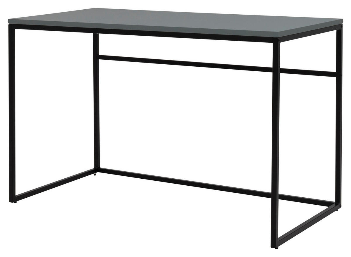 SCHREIBTISCH  in Grün, Schwarz  - Schwarz/Grün, Design, Holzwerkstoff/Metall (118/75/60cm)