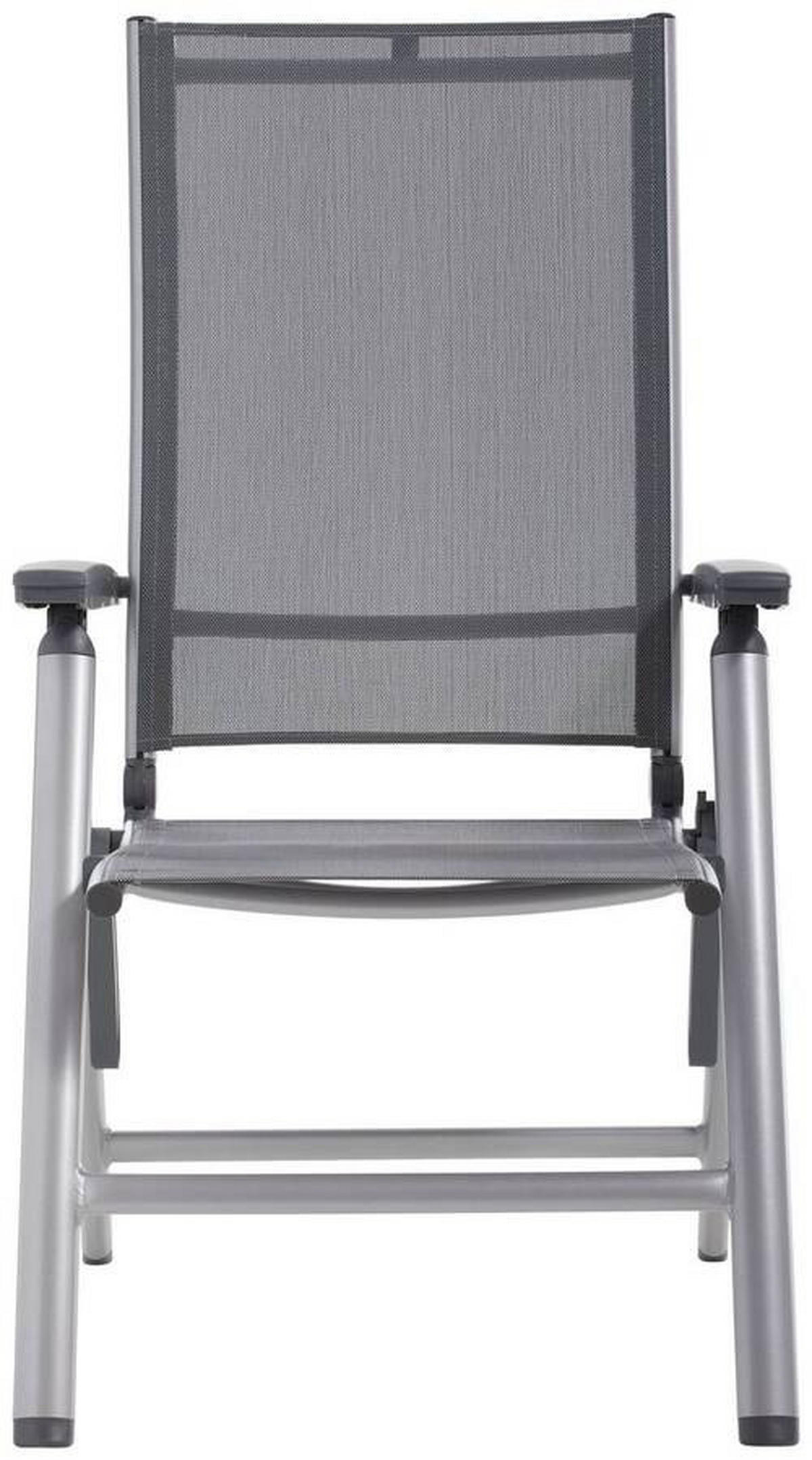 GARTENKLAPPSTUHL Aluminium Anthrazit, Silberfarben  - Anthrazit/Silberfarben, Basics, Textil/Metall (70/109/62cm) - Kettler