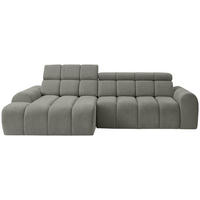 UGAONA GARNITURA siva  - siva/crna, Dizajnerski, tekstil/plastika (152/290cm) - Stylife