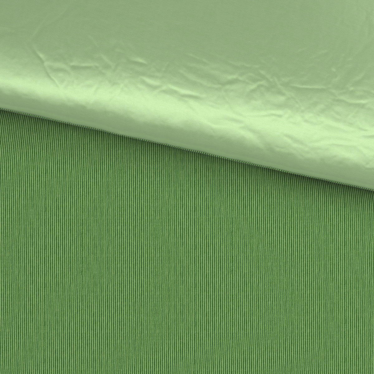 WENDEBETTWÄSCHE 3-teilig Satin 200/200 cm  - Hellgrün, Textil (200/200cm) - Bio:Vio