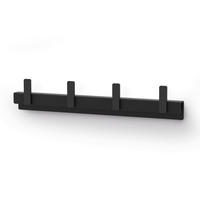 HAKENLEISTE  in Schwarz  - Schwarz, Basics, Metall (24,0/4,5/1,9cm) - Zack