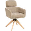 ARMLEHNSTUHL in Holz, Metall, Textil Beige  - Beige/Naturfarben, KONVENTIONELL, Holz/Textil (60/90/69cm) - Livetastic