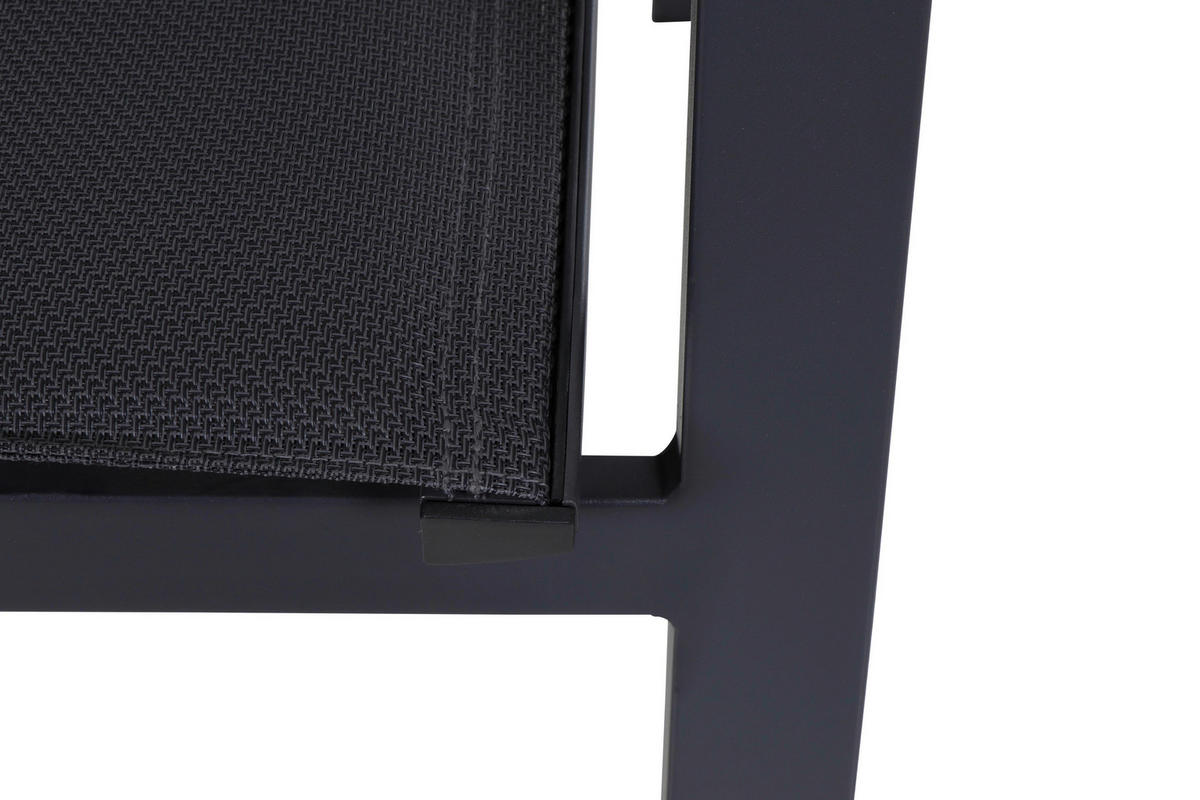 GARTEN-RELAXSESSEL 73/110/59 cm  - Anthrazit, Basics, Kunststoff/Metall (73/110/59cm) - Siena Garden
