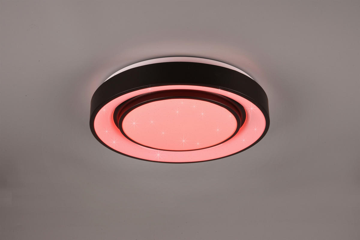 LED-DECKENLEUCHTE 20 W  38/7,5 cm    - Schwarz, Basics, Metall (38/7,5cm)