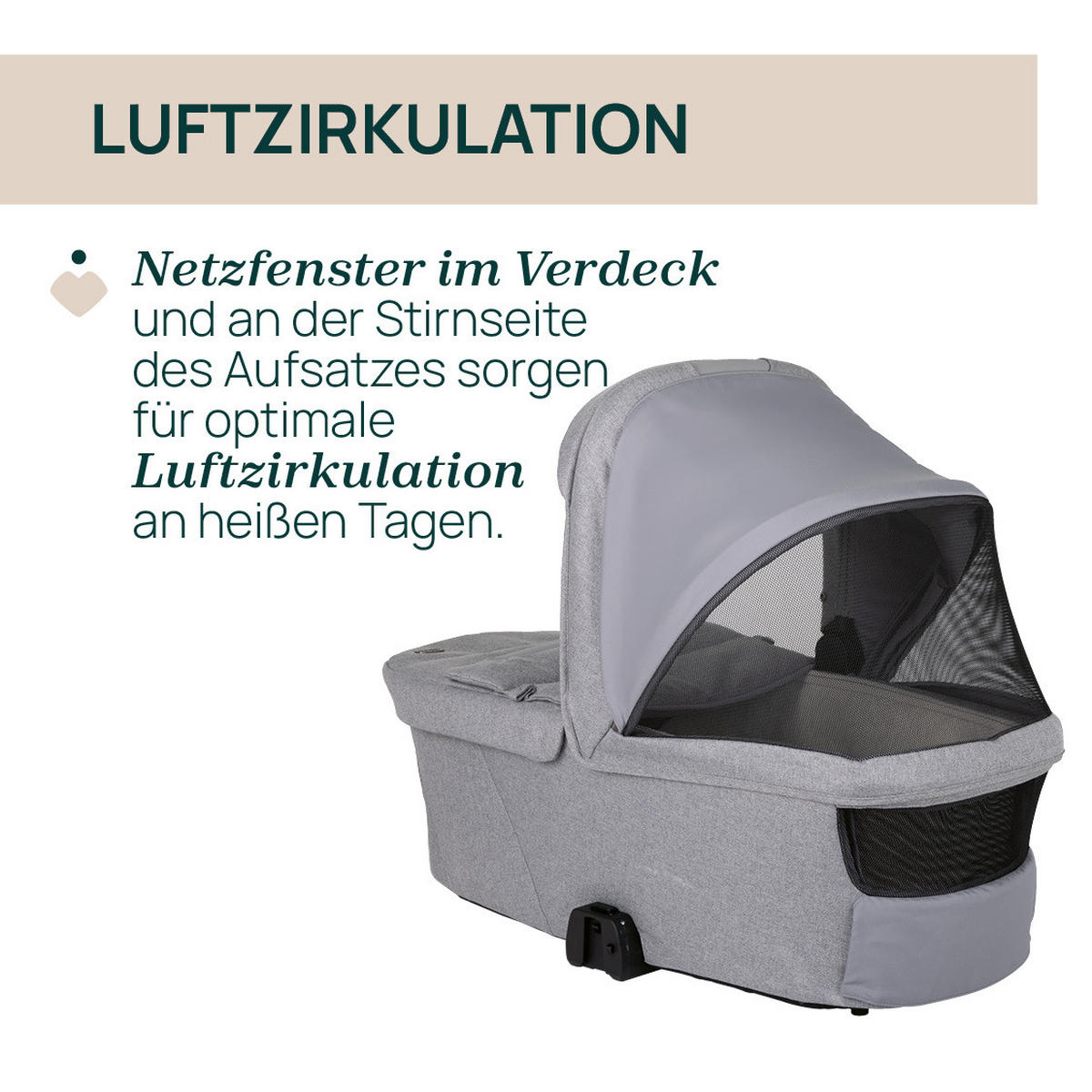 LIEGEWANNE - Grau, Basics, Textil (43/64/83cm) - Chicco