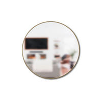 WANDSPIEGEL Goldfarben  - Goldfarben, Basics, Glas/Metall (86/86/3cm) - Umbra