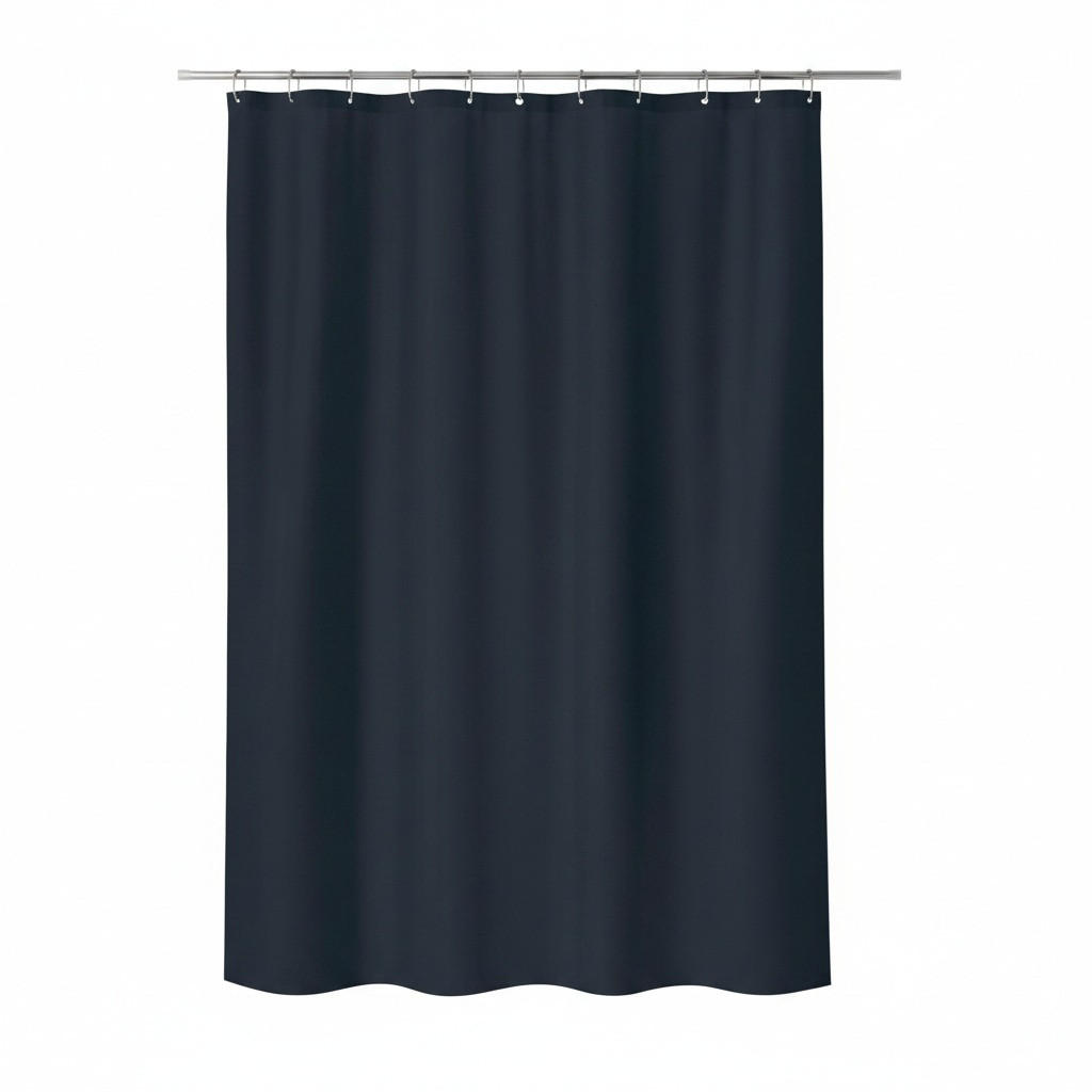 DUSCHVORHANG PRIMO 180/200 cm  - Schwarz, Basics, Textil (180/200cm) - Spirella