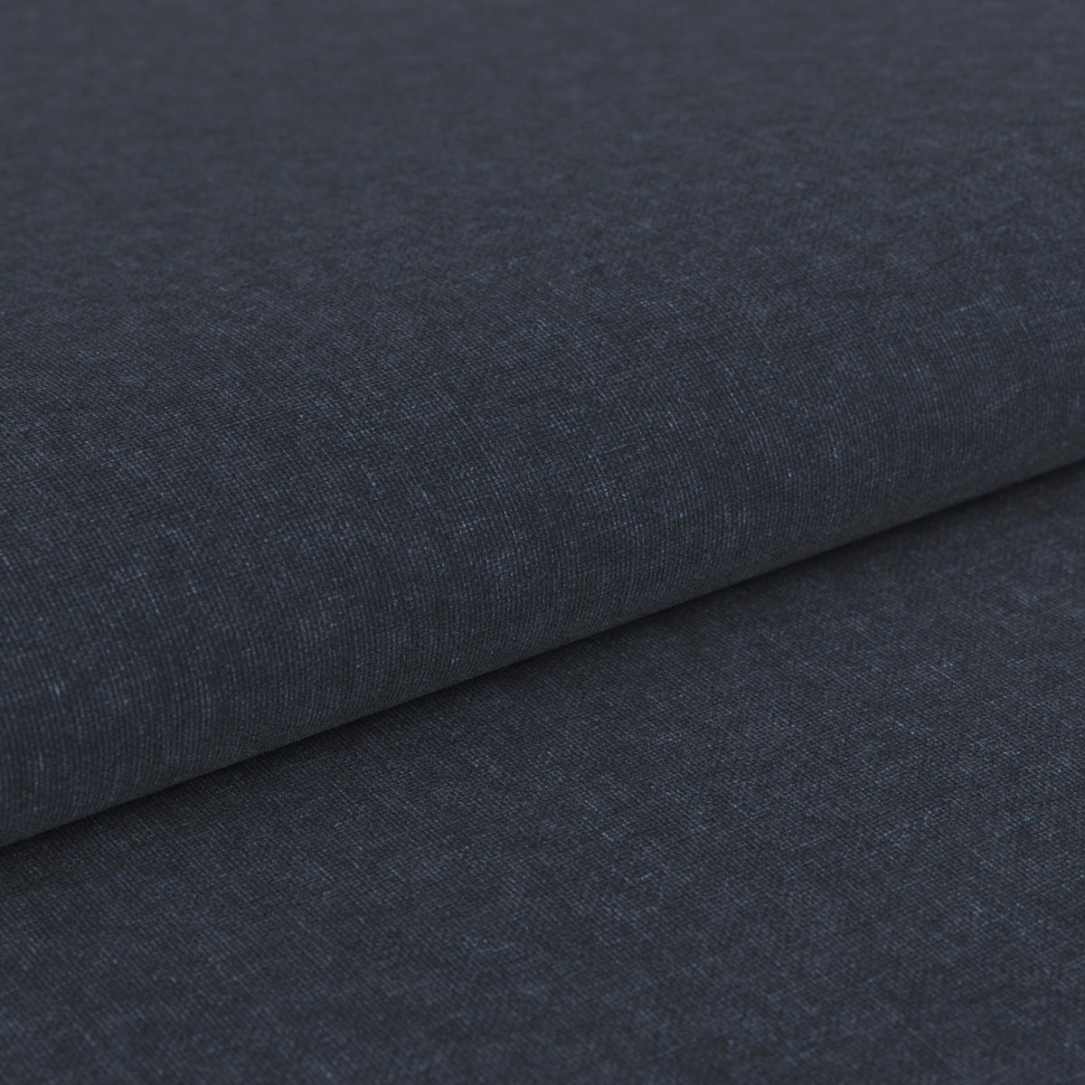 BOXSPRINGSOFA in Flachgewebe Dunkelblau  - Silberfarben/Dunkelblau, Design, Textil/Metall (202/96/105cm) - MID.YOU