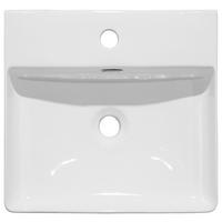 WASCHBECKEN  - Weiss, Basics, Keramik (42/13/42cm) - Linea Natura