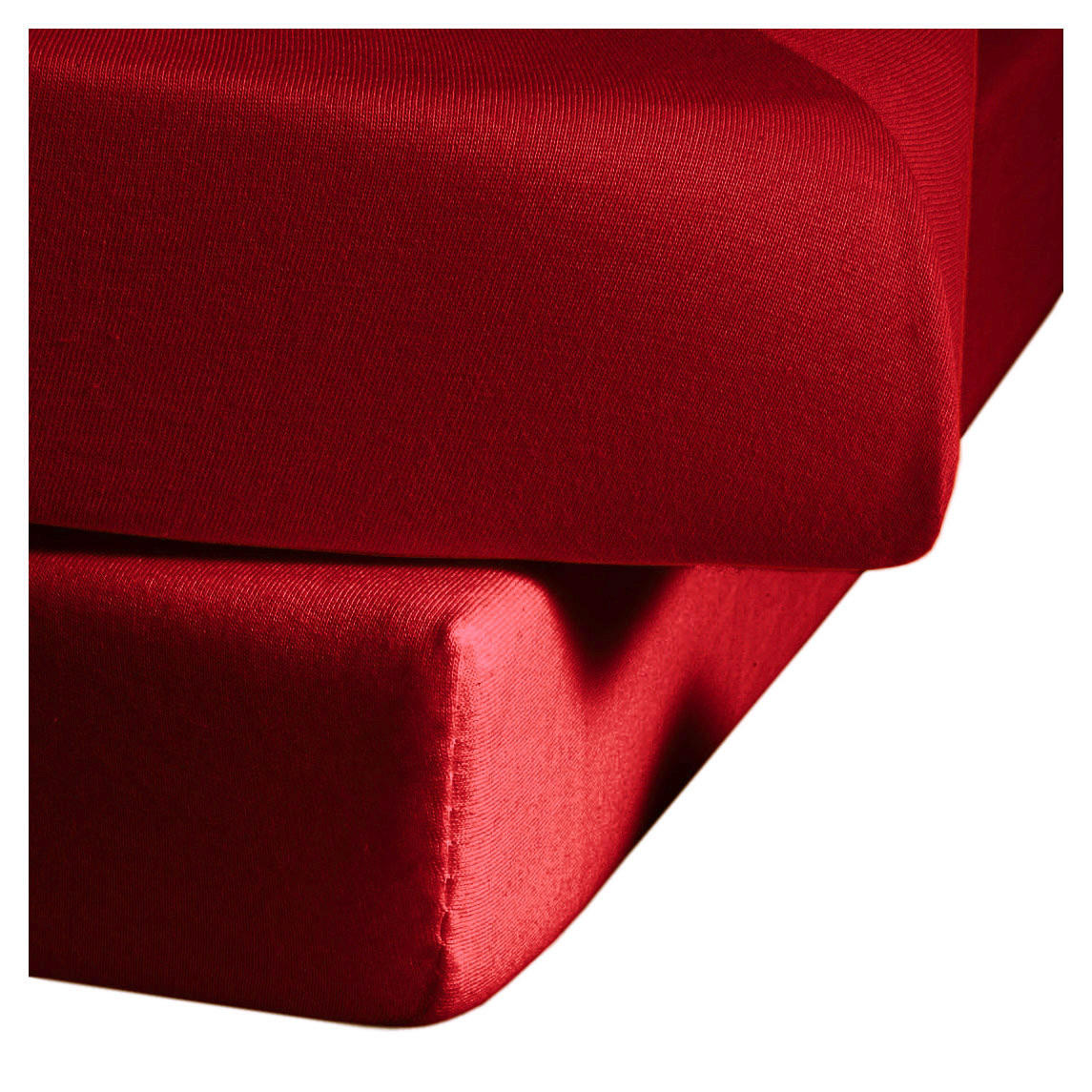 SPANNLAKEN 100 X 200 Makosatin  - Rot, Basics, Textil (100/200cm) - Fleuresse