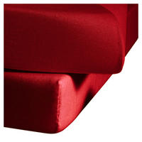 SPANNLAKEN 100 X 200 Makosatin  - Bordeaux, Basics, Textil (100/200cm) - Fleuresse