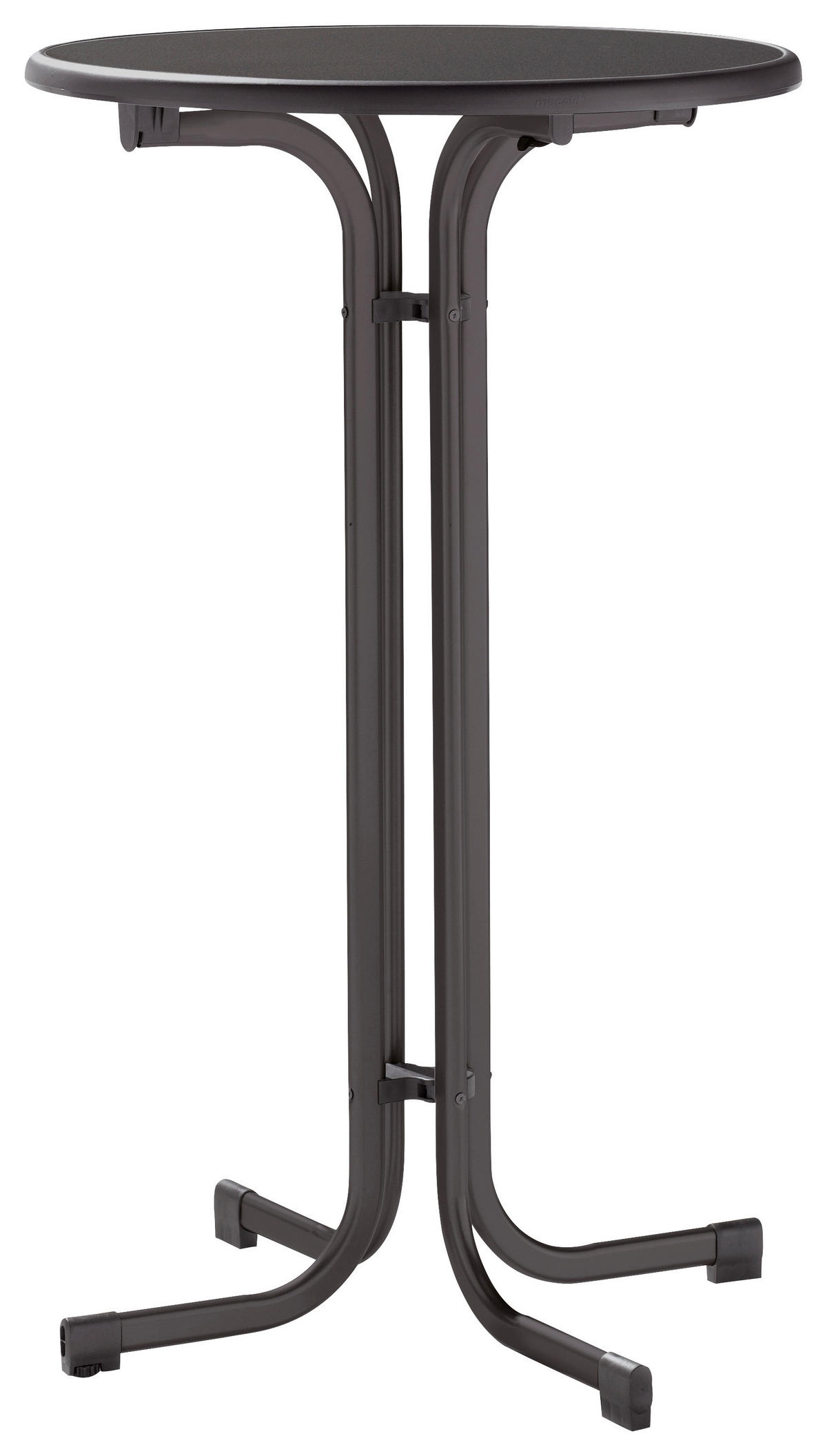 GARTENTISCH 70/70/112 cm Holzwerkstoff rund  - Grau, MODERN, Holzwerkstoff/Metall (70/70/112cm) - Sieger