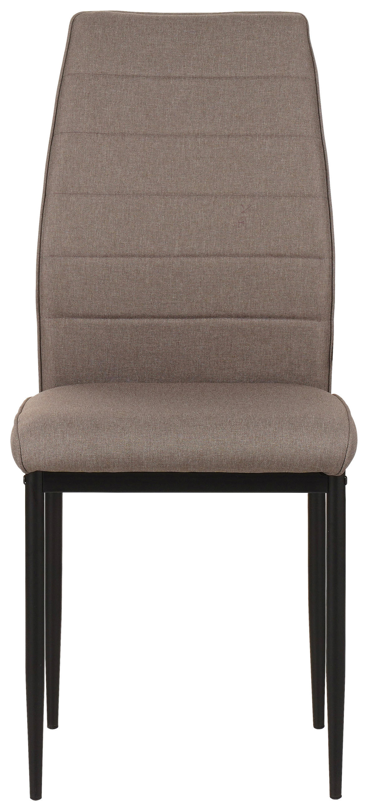 STUHL Mikrofaser Taupe  - Taupe/Schwarz, Design, Textil/Metall (43,5/96/58cm) - Carryhome