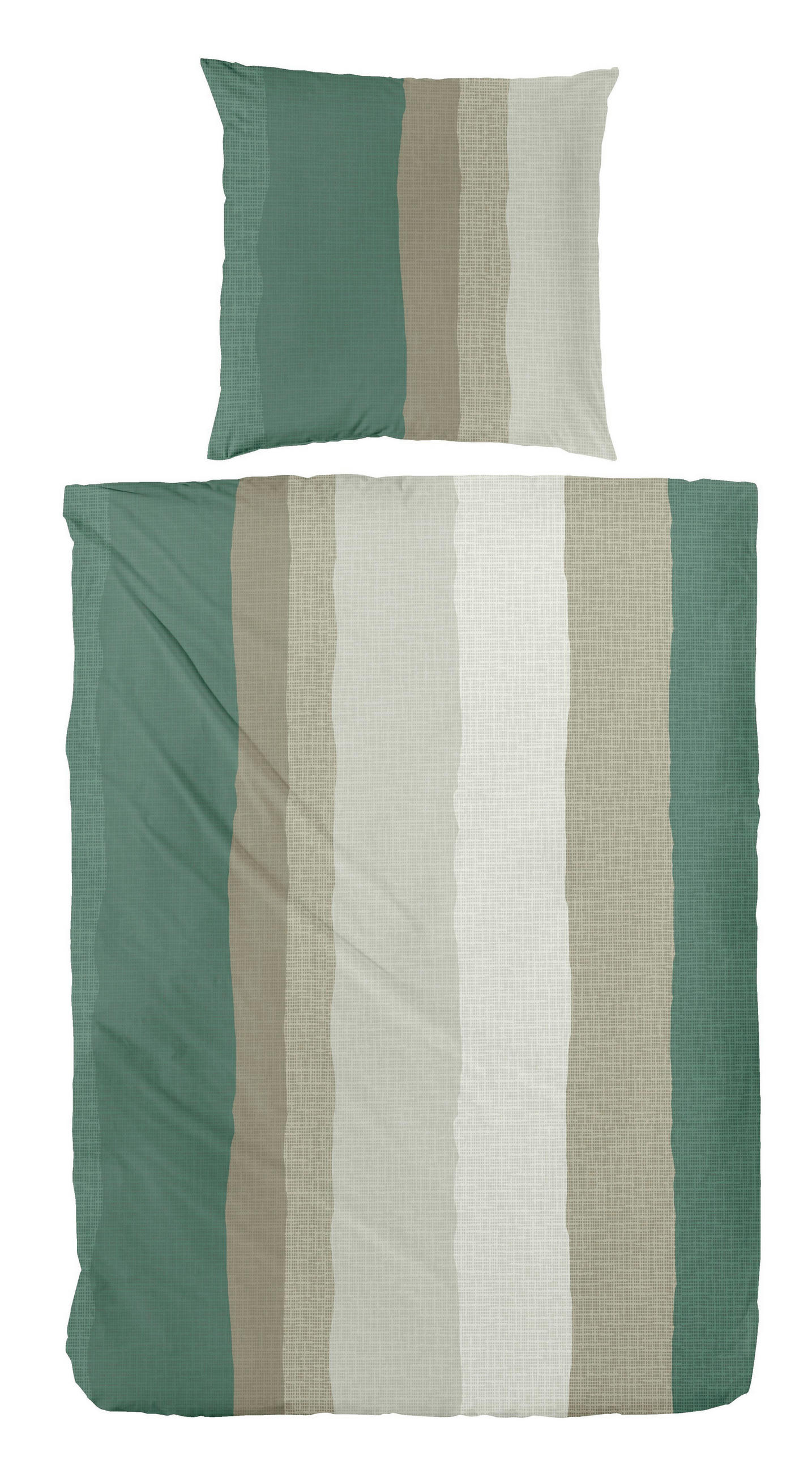BETTWÄSCHE 2-teilig Herbst Winter 26/27 135/200 cm  - Grün, Design, Textil (135/200cm)