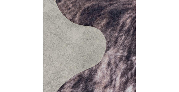 FELLTEPPICH 100/135 cm Etosha  - Braun/Weiß, Design, Leder/Textil (100/135cm) - Novel