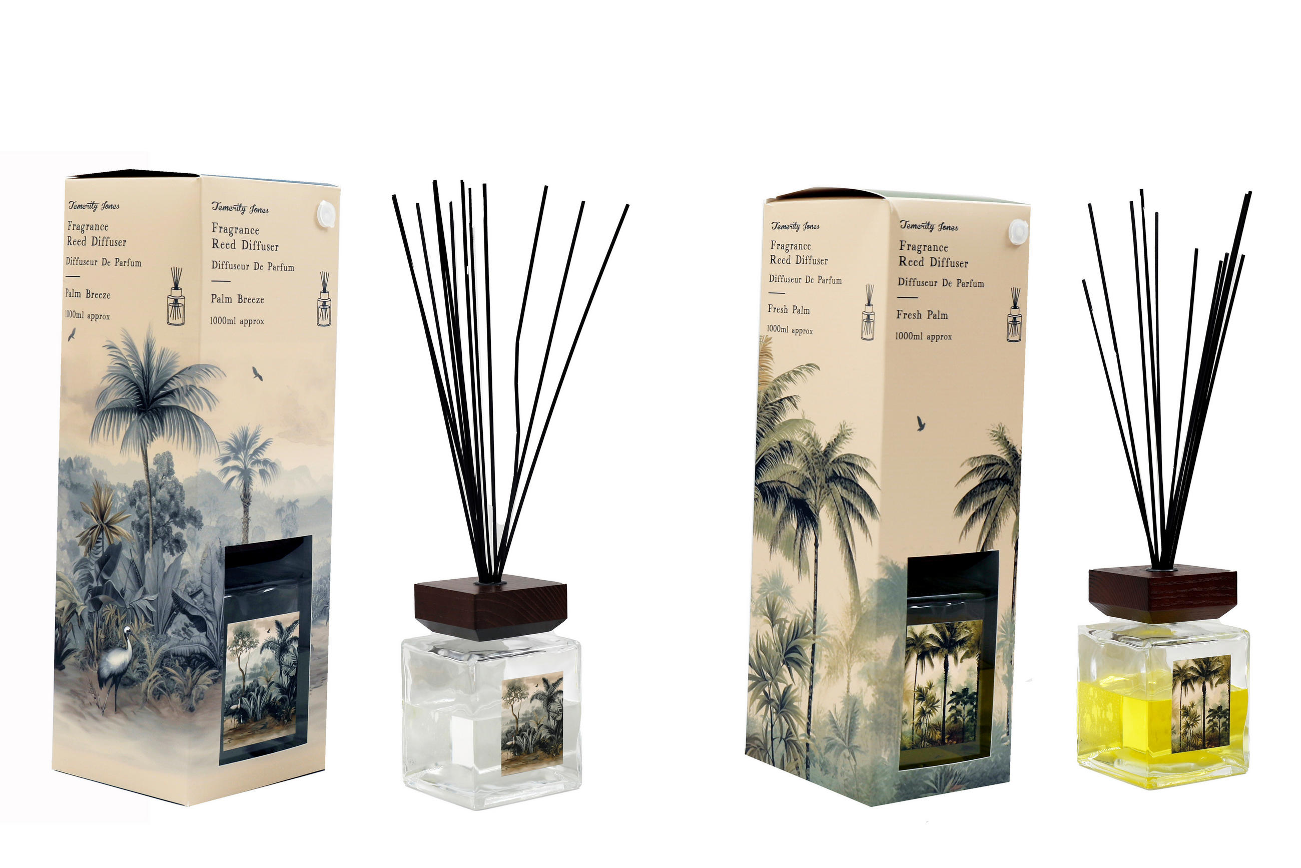 DIFUZÉR  - modrá/zelená, Basics, dřevo/plast (11.5/29.5/11.5cm)