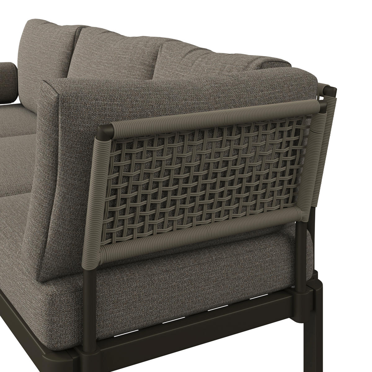 LOUNGE GARNITÚRA 3 részes   239.5/215/83 cm  - natúr színű/Pezsgő, Design, műanyag/textil (239.5/215/83cm) - Amatio