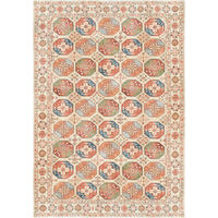 VINTAGE-TEPPICH  Wohnzimmer 160/230 cm Living Bathian Creme, Terracotta, Graublau rechteckig  - Graublau/Terracotta, LIFESTYLE, Kunststoff/Textil (160/230cm) - Lindorug
