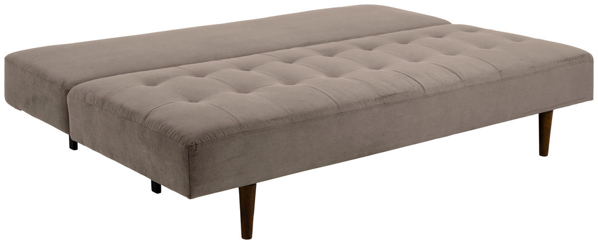 SCHLAFSOFA - Beige/Braun, Design, Holz/Textil (200/83/105cm) - MID.YOU
