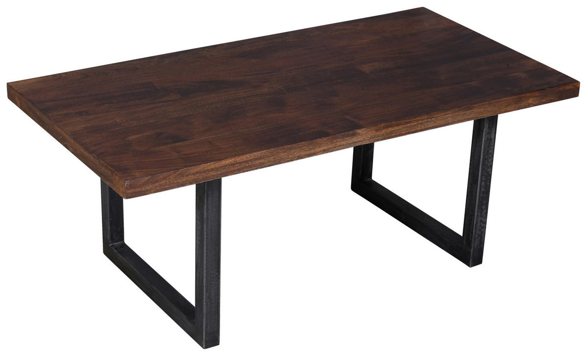 COUCHTISCH in Holz 118/60/45 cm  - Naturfarben/Grau, KONVENTIONELL, Holz/Metall (118/60/45cm) - Livetastic