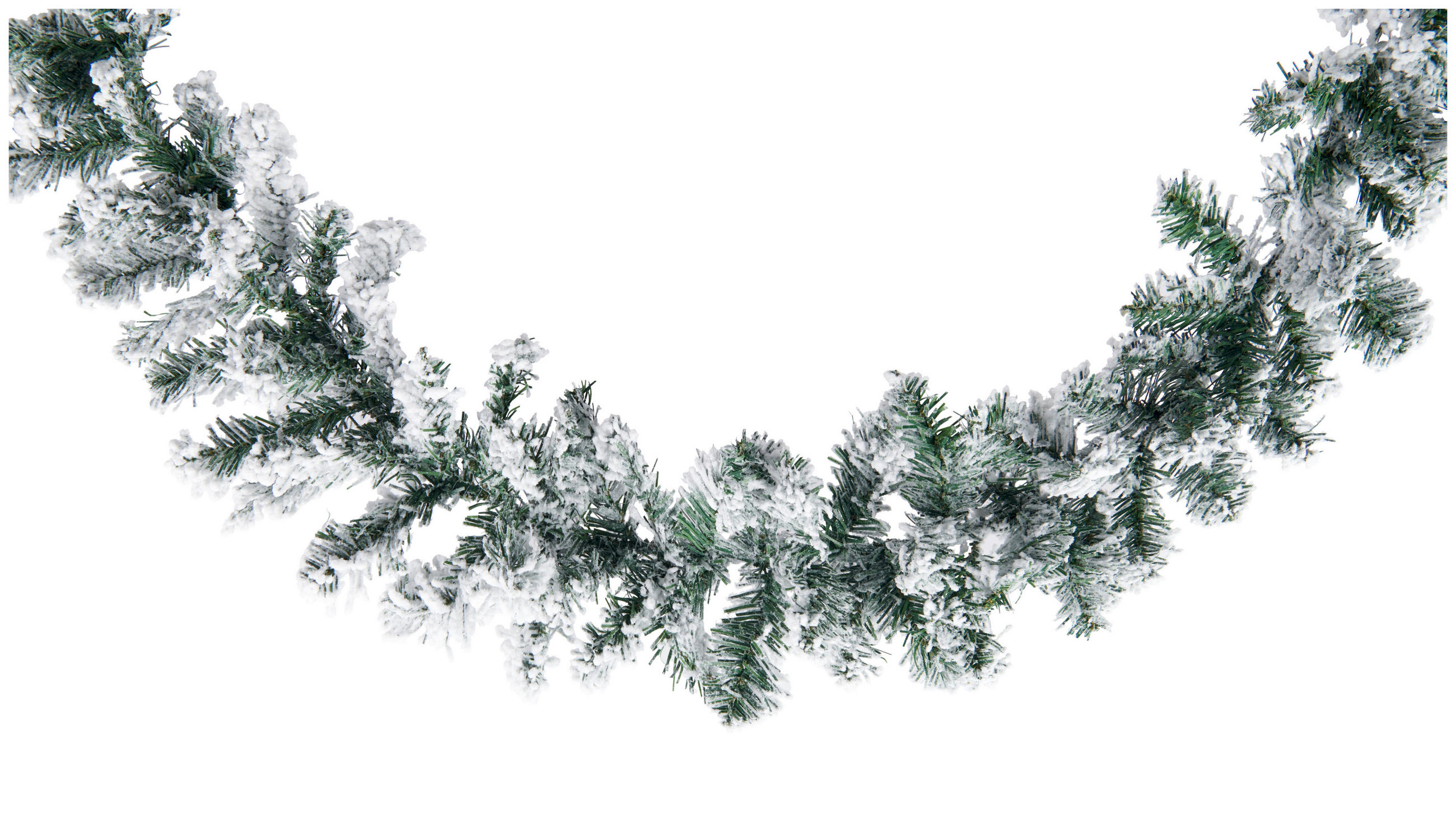 GIRLANDA - zelena/bela, Konvencionalno, umetna masa (270cm)
