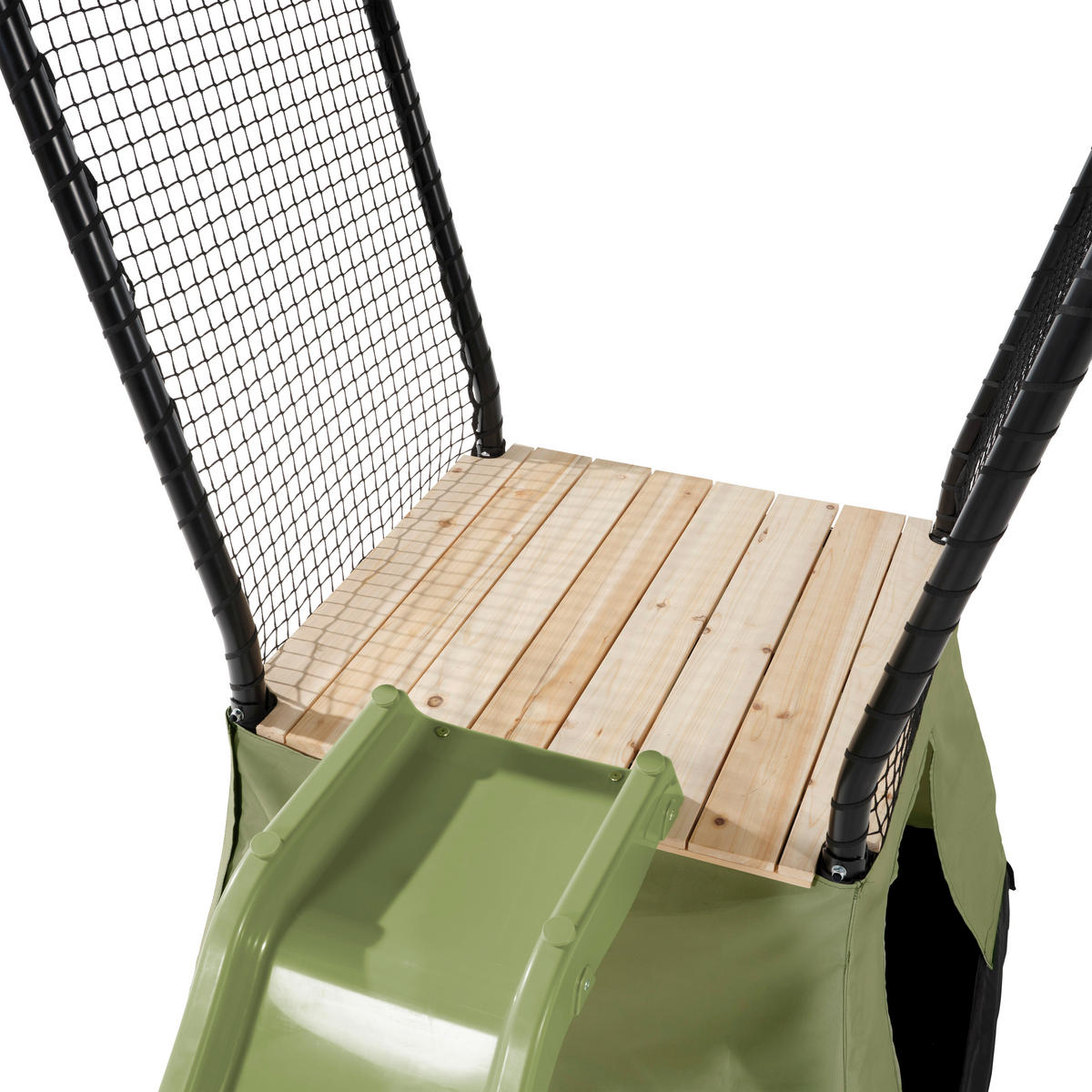 SPIELHAUS  - Schwarz/Naturfarben, KONVENTIONELL, Holz/Kunststoff (253/268/216cm) - EXIT Toys