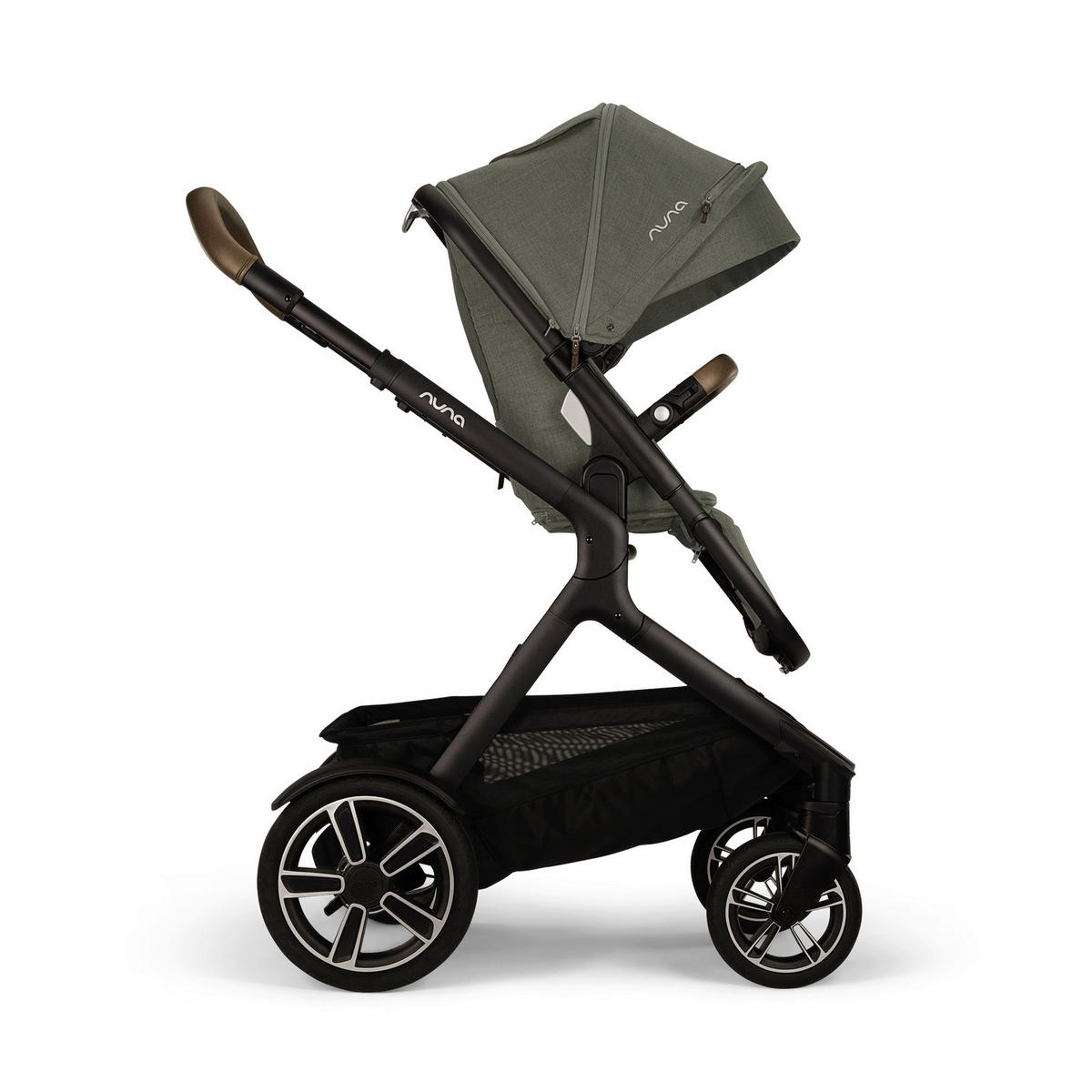 GESCHWISTERWAGEN DEMI NEXT  - Schwarz/Grün, Basics, Textil/Metall (98/62/112cm) - Nuna