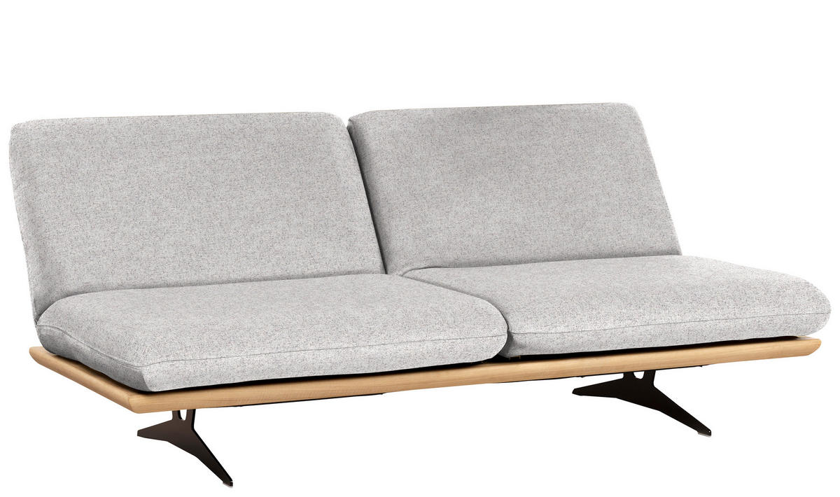 SCHLAFSOFA  in Grau  - Schwarz/Grau, Design, Holz/Textil (204/92/90cm) - Dieter Knoll