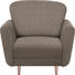 SESSEL in Textil Hellbraun - Hellbraun, Design, Holz/Textil (95/90/93cm) - Hom`in SESSEL in Textil Hellbraun - Hellbraun, Design, Holz/Textil (95/90/93cm) - Hom`in