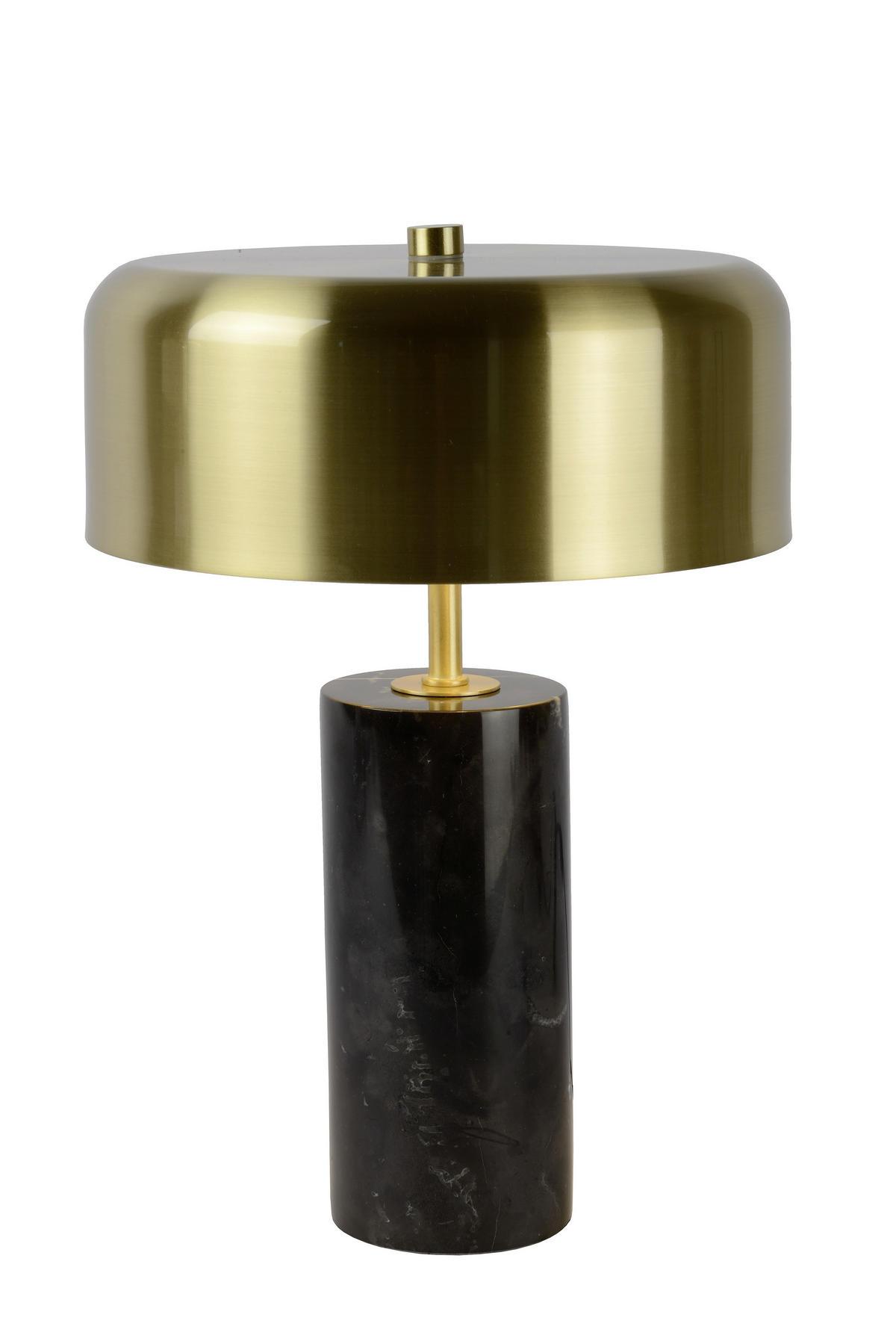 TISCHLEUCHTE 25/36.5 cm   - Messingfarben/Schwarz, Design, Stein/Metall (25/36.5cm) - Lucide