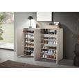 SCHUHSCHRANK 158,2/113,2/34 cm  - Kaschmir/Eichefarben, Design, Holzwerkstoff/Kunststoff (158,2/113,2/34cm) - Voleo