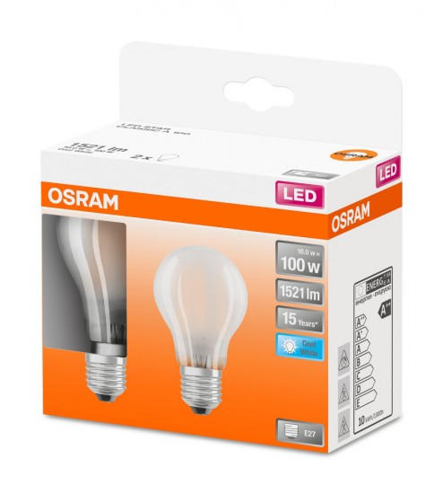 LED SIJALICA - prozirna, Osnovno, plastika (0,6/10,5cm) - Osram