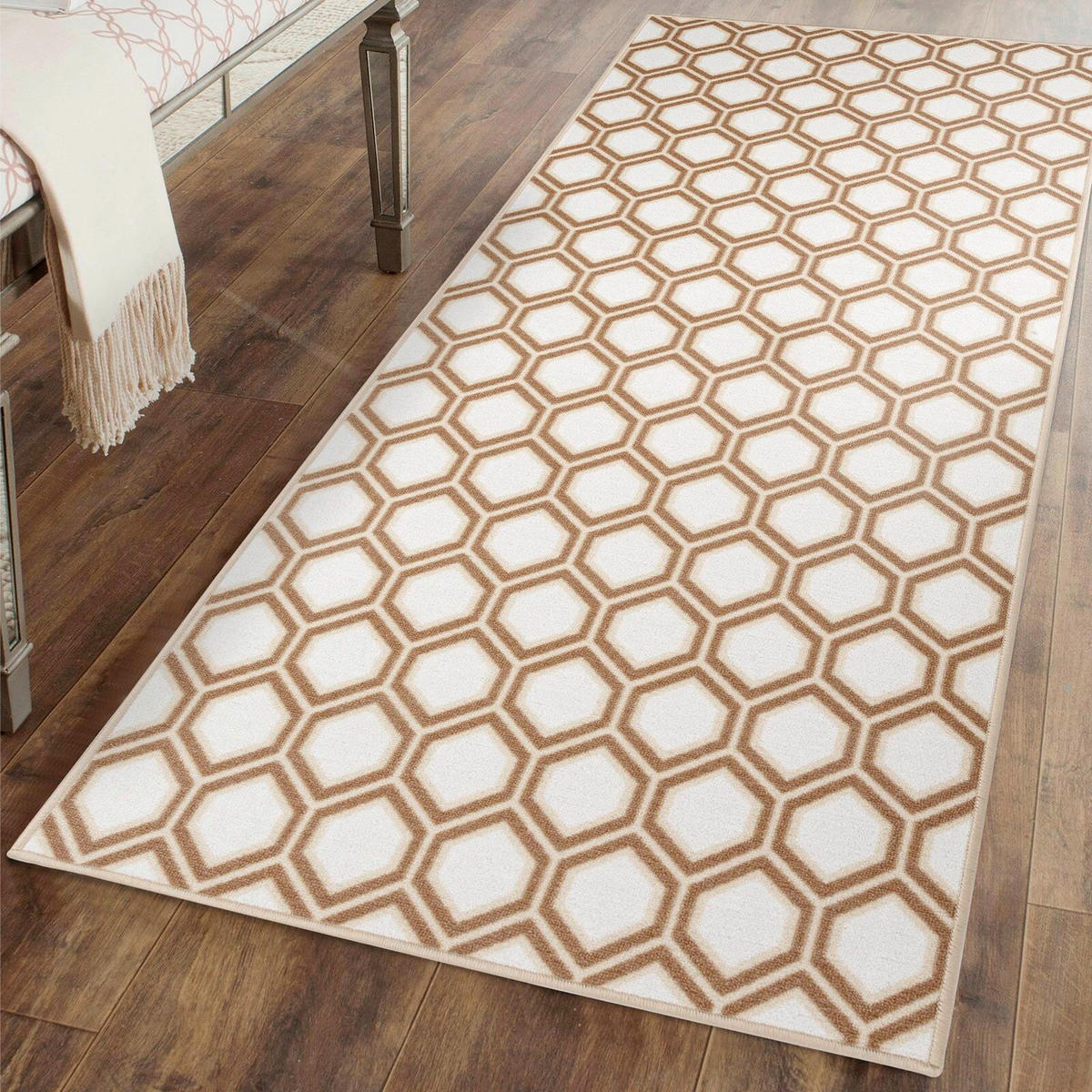 LÄUFER 80/400 cm Cardiff  - Braun, Design, Kunststoff/Textil (80/400cm) - Floordirekt